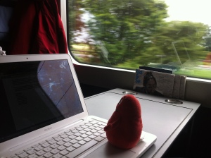 Some office time in the train